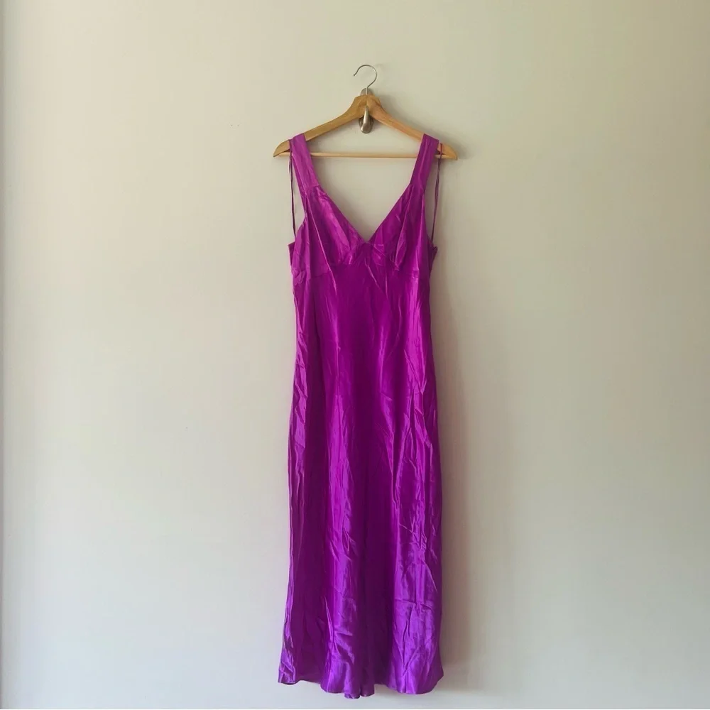 New Rails Jacinda Slip Dress in Violet Size Medium​​​​ - Picture 4 of 12